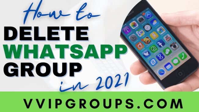 How to delete a whatsapp chat group without exiting for admin
