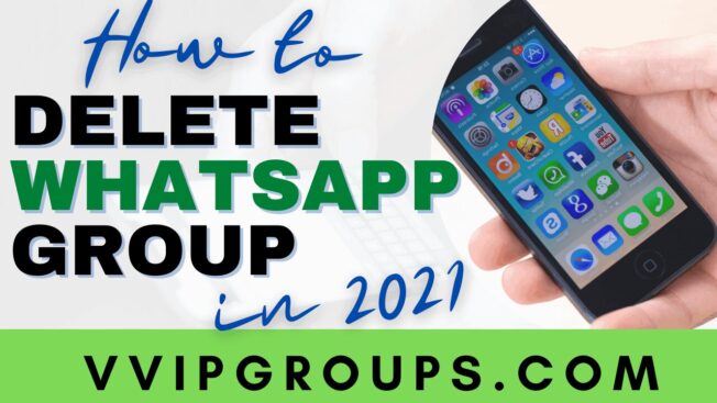 how to delete whatsapp group