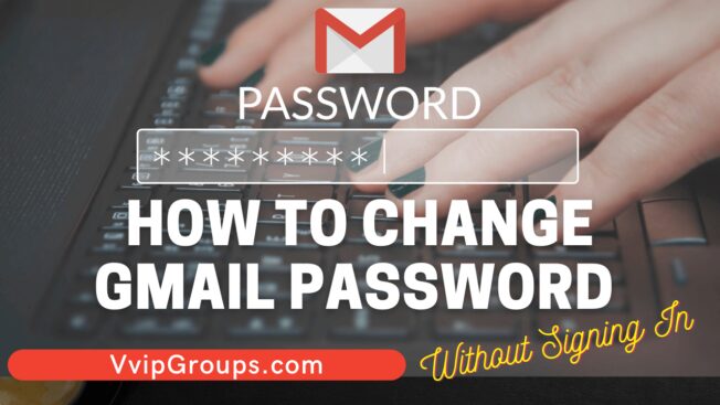 how to change gmail password without signing in